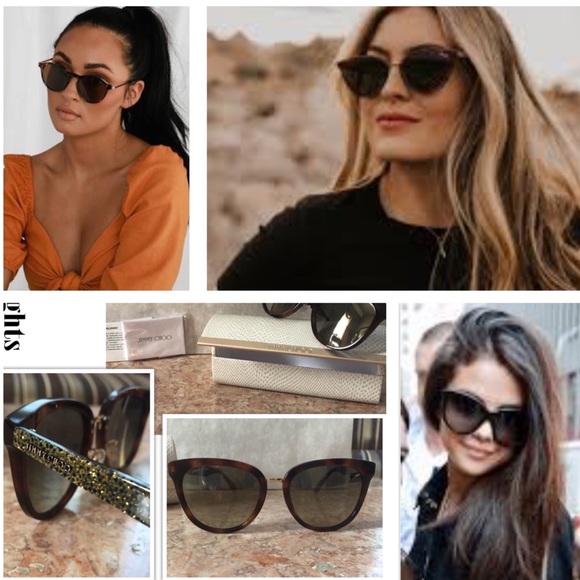 Jimmy Choo Accessories - NWT JIMMY CHOO CATEYE TORTOISE SUNGLASSES
